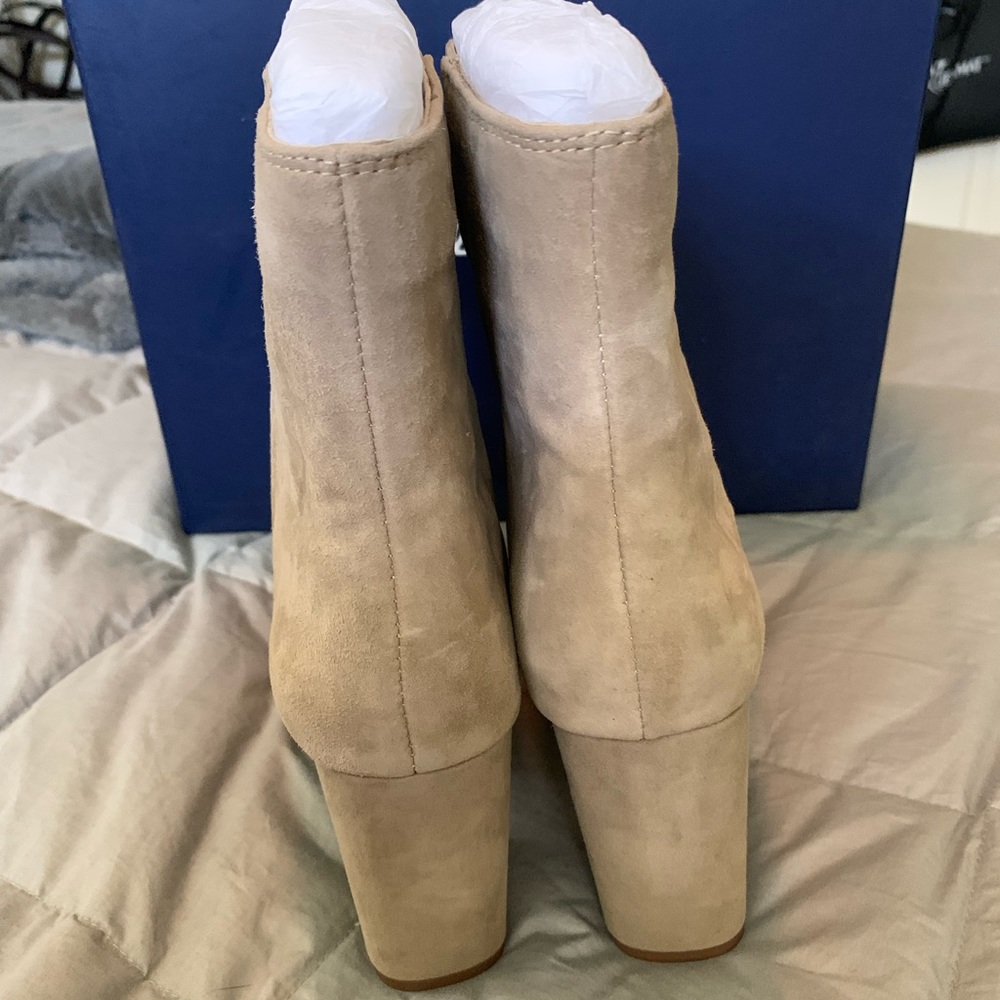 Splendid Rayna Taupe Suede Ankle Boots - Picture 3 of 6